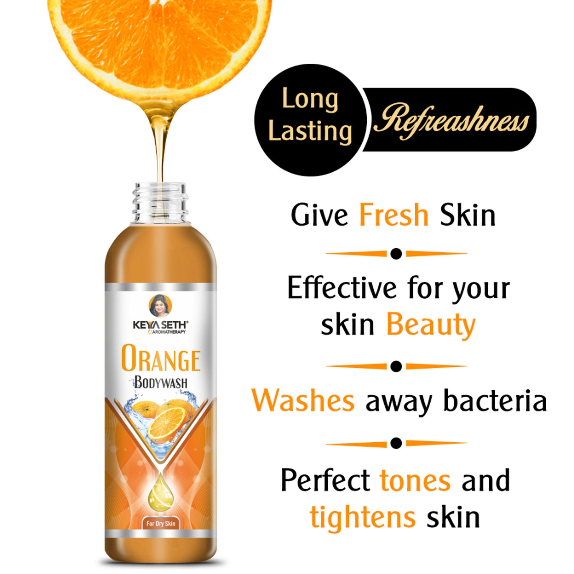Keya Seth Aromatherapy Orange Bodywash for Dry Skin