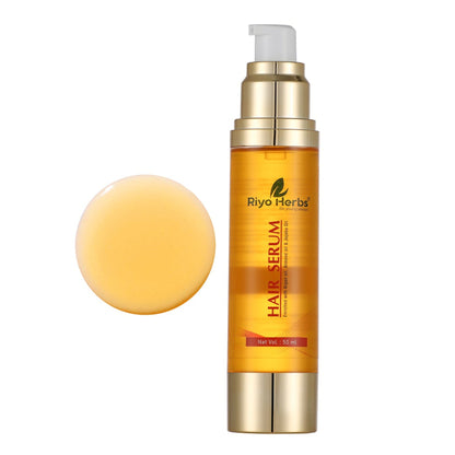Riyo Herbs Hair Serum with Argan Oil & Jojoba Oil Infused for Natural silky Hair