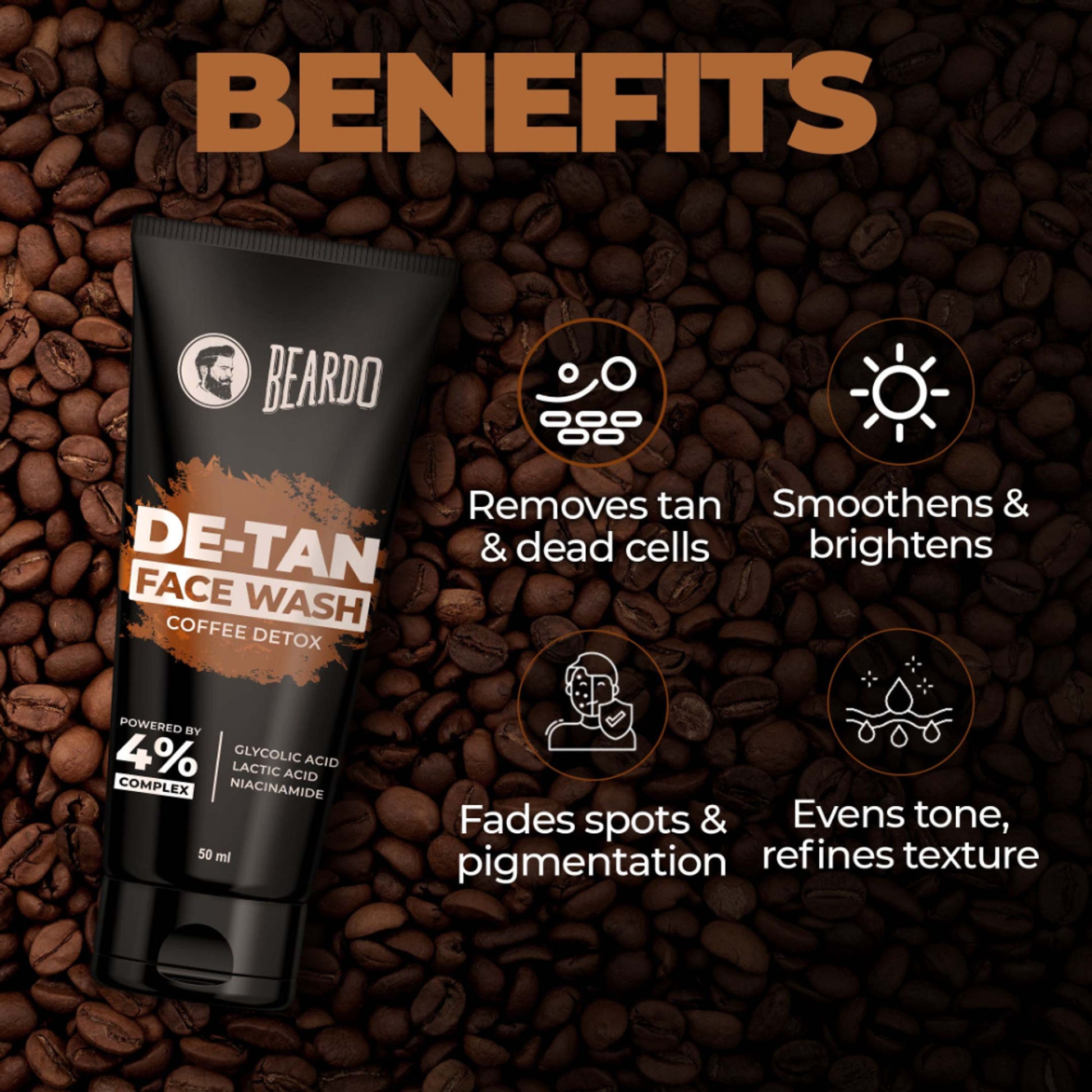 Beardo De-Tan Face Wash for Men