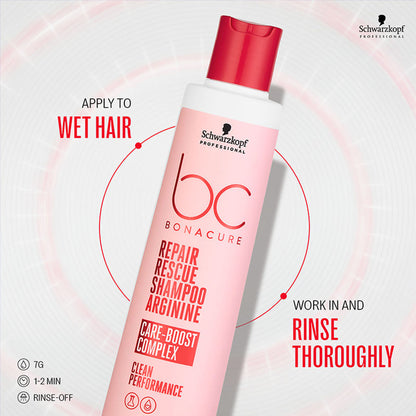 Schwarzkopf Professional Bonacure Repair Rescue Shampoo with Arginine (250 ml)