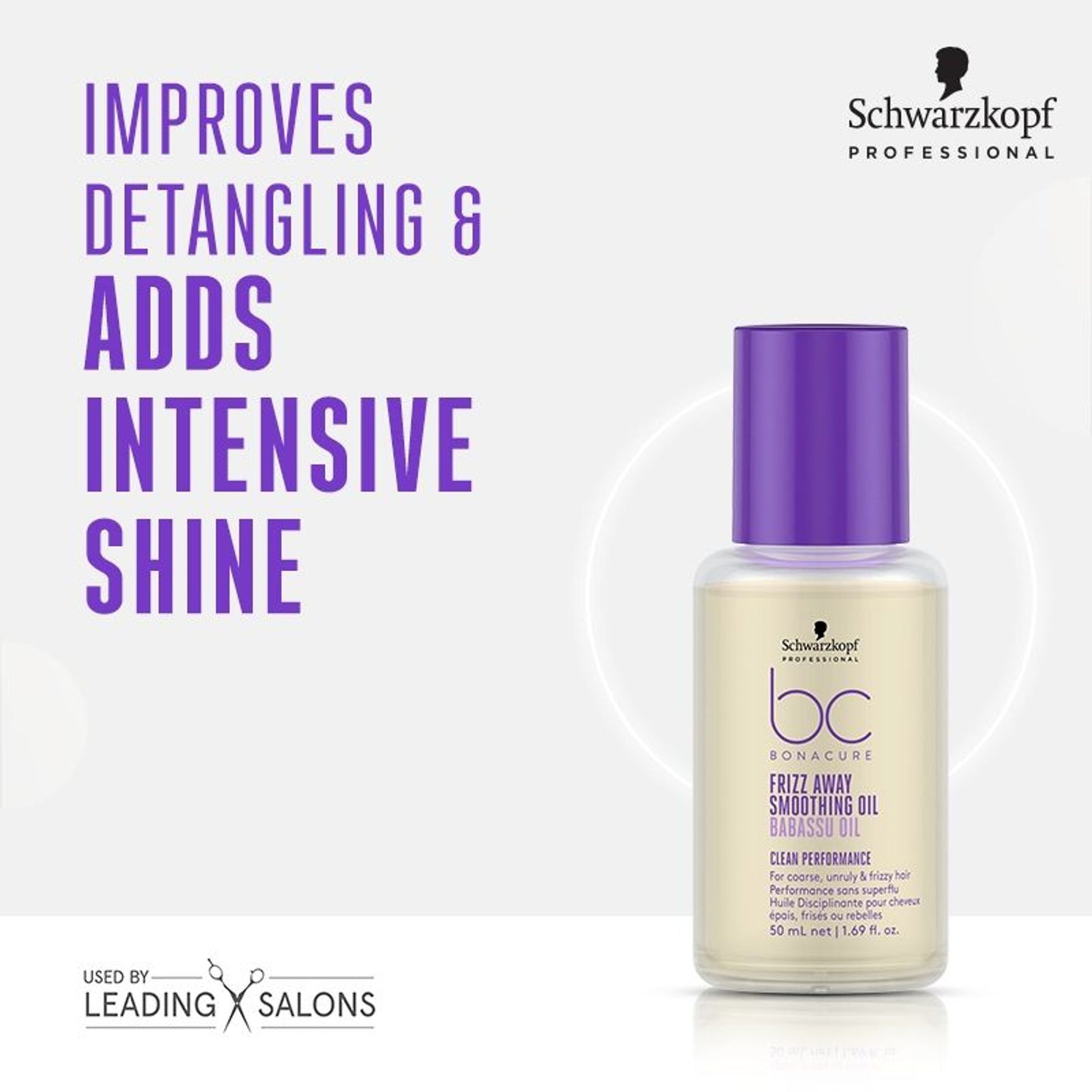 Schwarzkopf Professional Bonacure Frizz Away Smoothing Oil With Babassu Oil