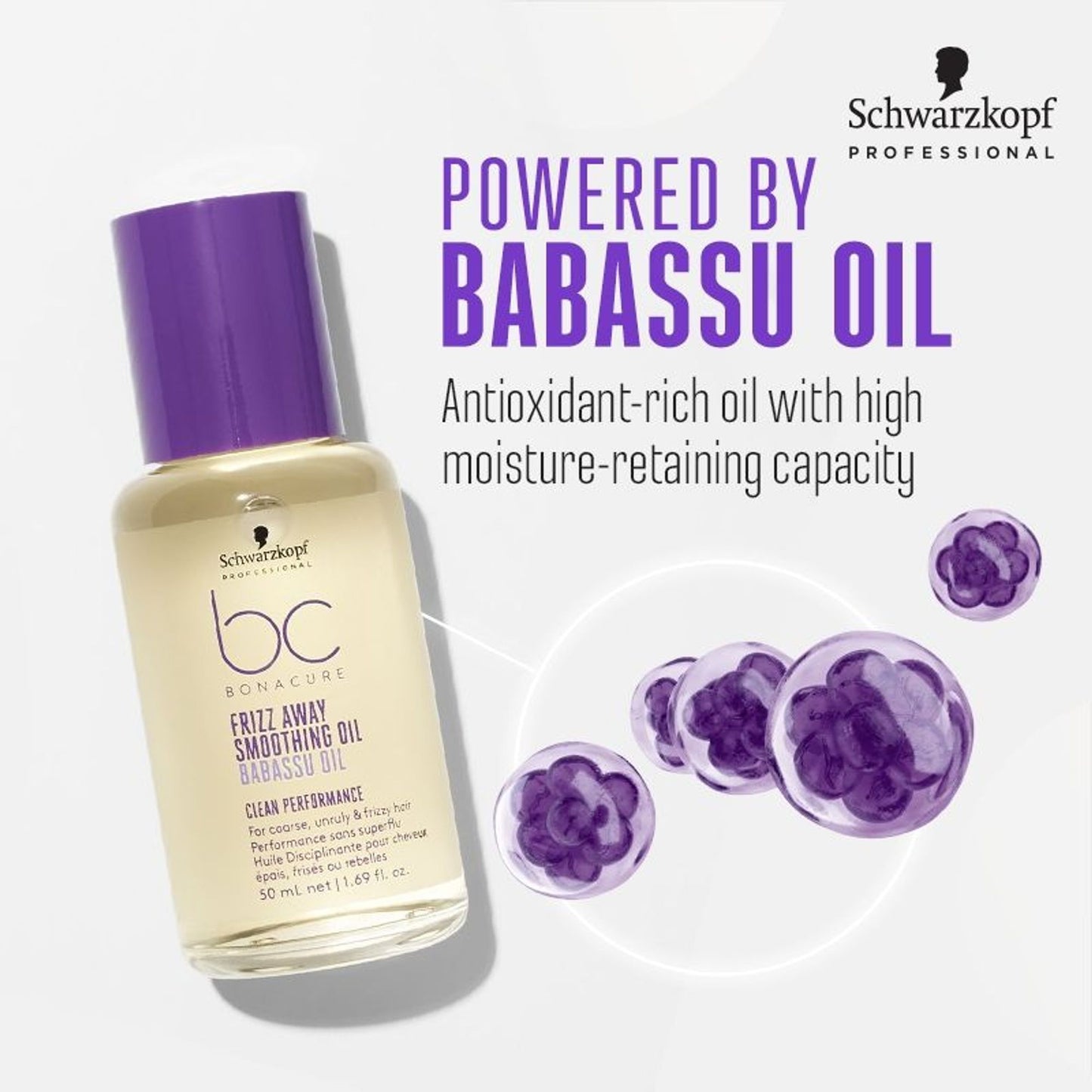 Schwarzkopf Professional Bonacure Frizz Away Smoothing Oil With Babassu Oil