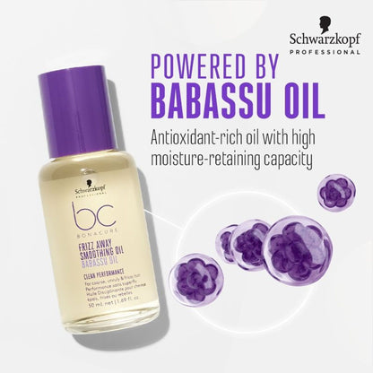 Schwarzkopf Professional Bonacure Frizz Away Smoothing Oil With Babassu Oil