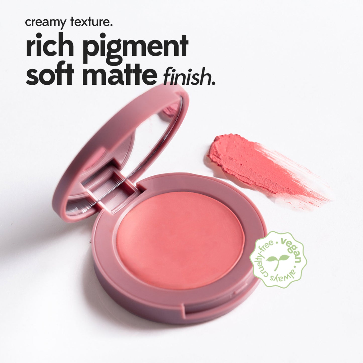 Ruby's Organics Soft Matte Cream Blush - Peach
