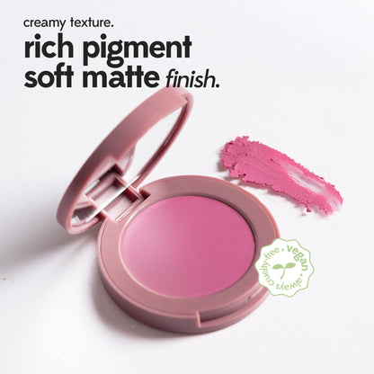 Ruby's Organics Soft Matte Cream Blush - Dahlia
