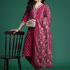 Dhiyona IE Women Floral Printed Regular Pure Cotton Kurta with Salwar & With Dupatta