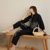 Dhiyona IE Black Embroidered Tunic With Trousers