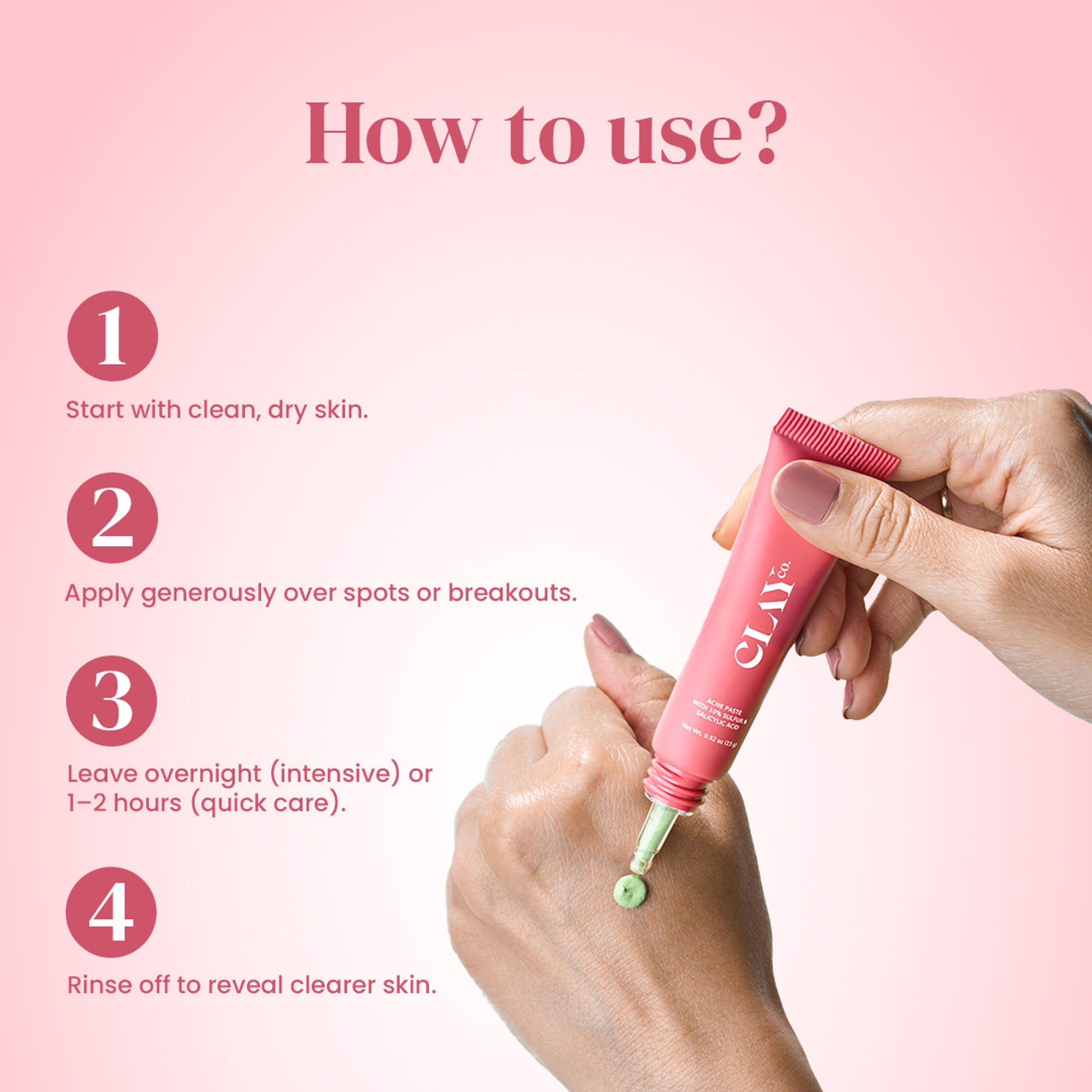 ClayCo Acne Paste With 10% Sulfur & Salicylic Acid