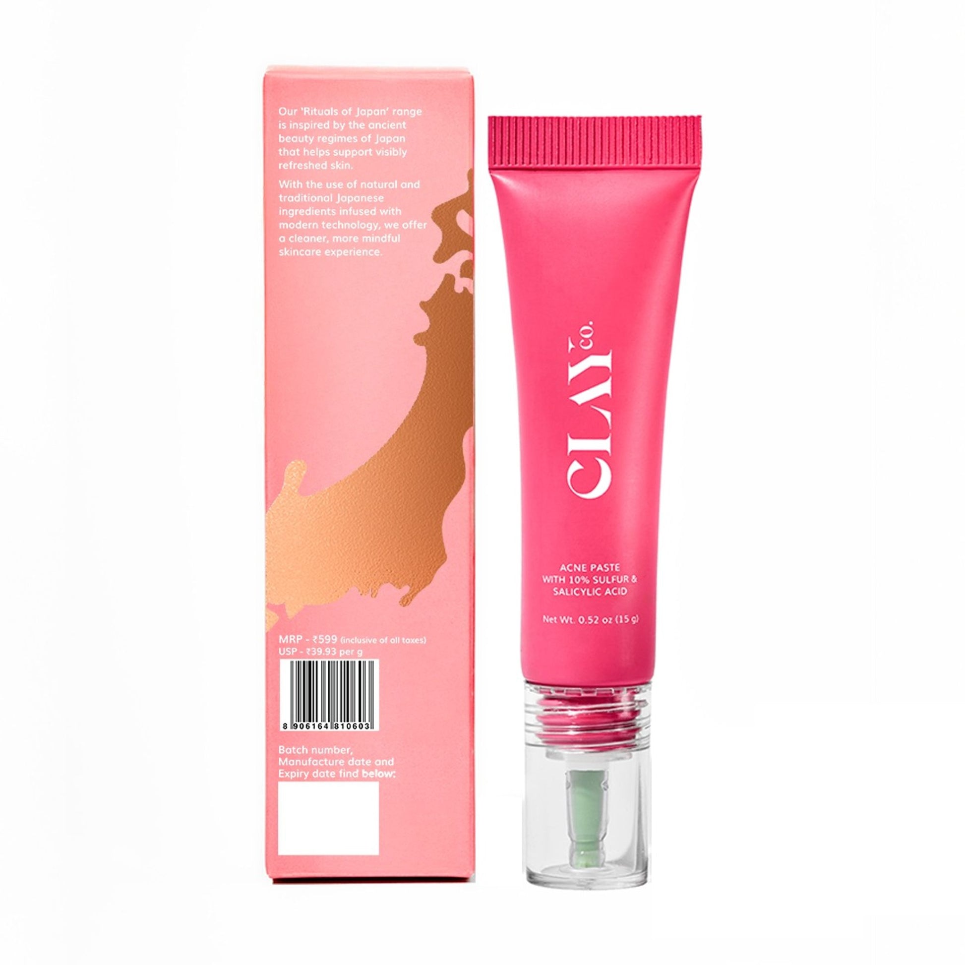 ClayCo Acne Paste With 10% Sulfur & Salicylic Acid