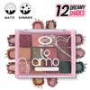 Fashion Colour Te Amo 12 Shade Eyeshadow Palette - Shade 02