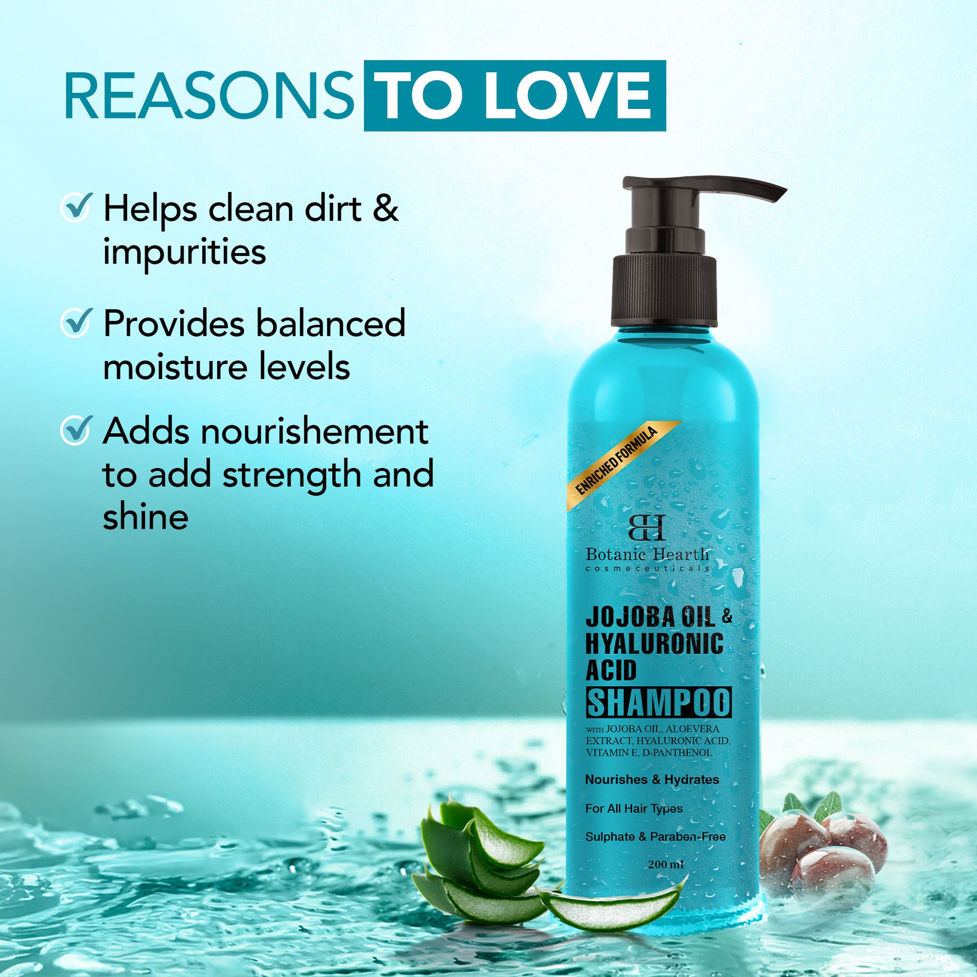 Botanic Hearth Jojoba & Hyaluronic Acid Shampoo