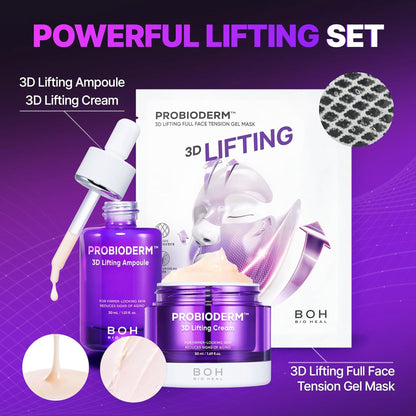 Bioheal Boh Probioderm 3D Lifting Ampoule - Firming Korean Serum Reduces Signs of Aging