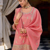 Dhiyona IE Women Floral Embroidered Kurti with Palazzo & Dupatta
