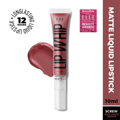 FAE Beauty Lip Whip 12H Matte Liquid Lipstick - Screw