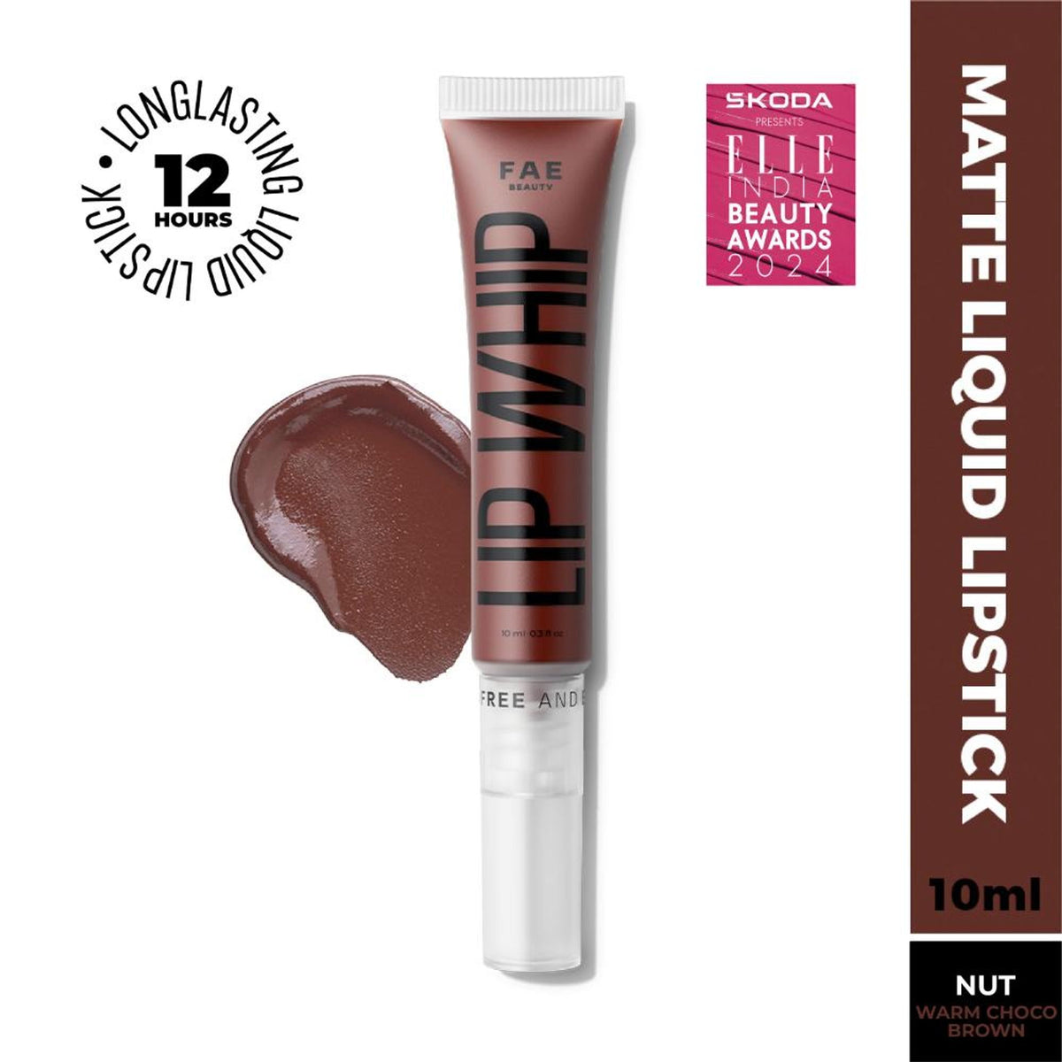 FAE Beauty Lip Whip 12H Matte Liquid Lipstick - Nut