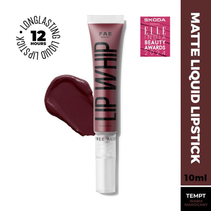 FAE Beauty Lip Whip 12H Matte Liquid Lipstick - Tempt