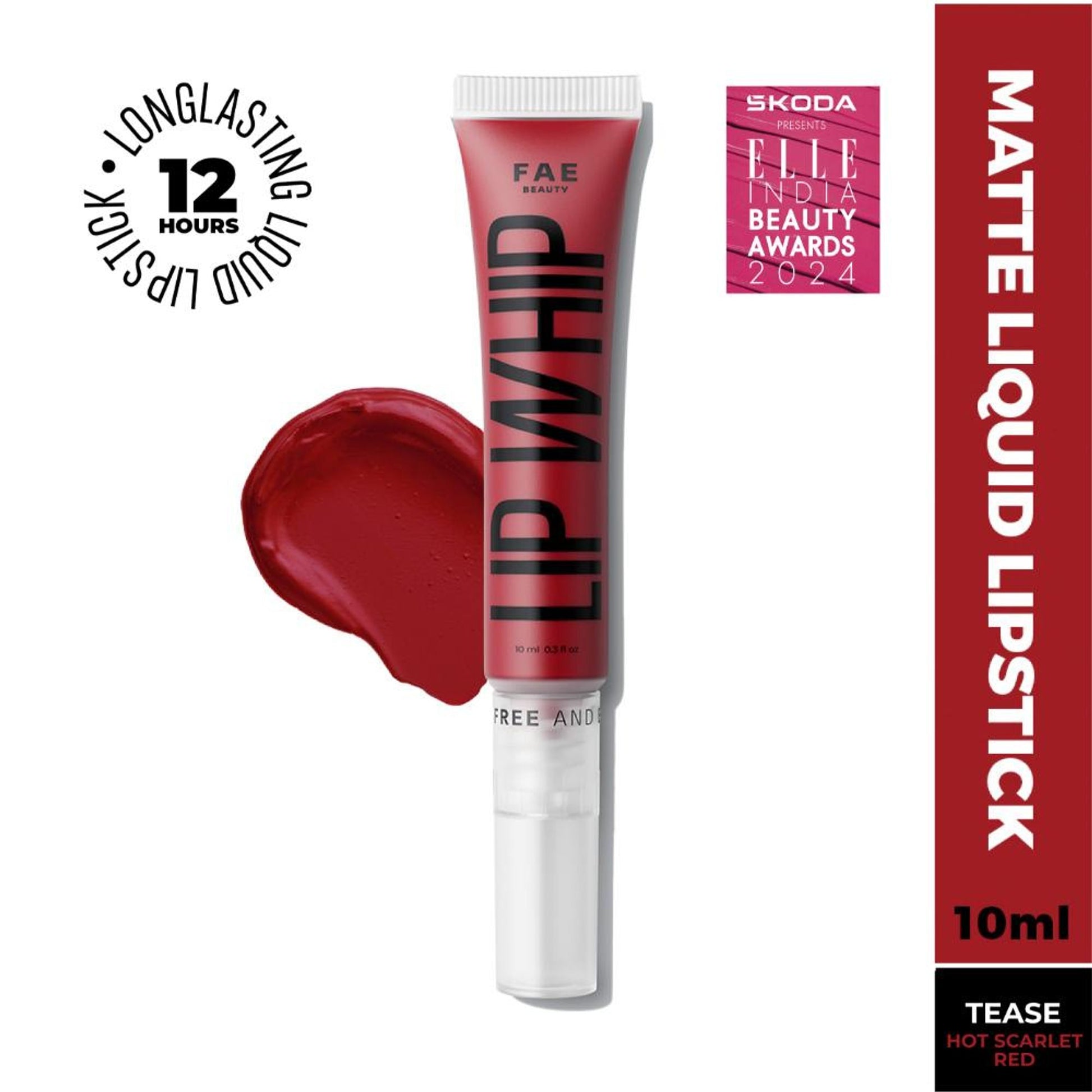 FAE Beauty Lip Whip 12H Matte Liquid Lipstick - Tease