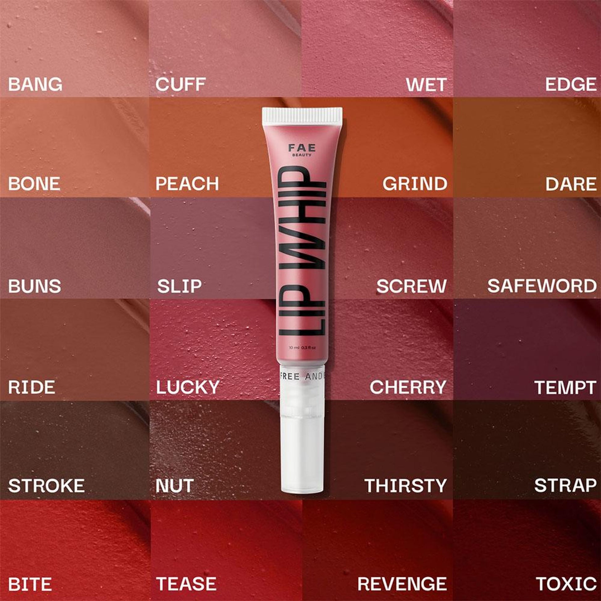 FAE Beauty Lip Whip 12H Matte Liquid Lipstick - Toxic
