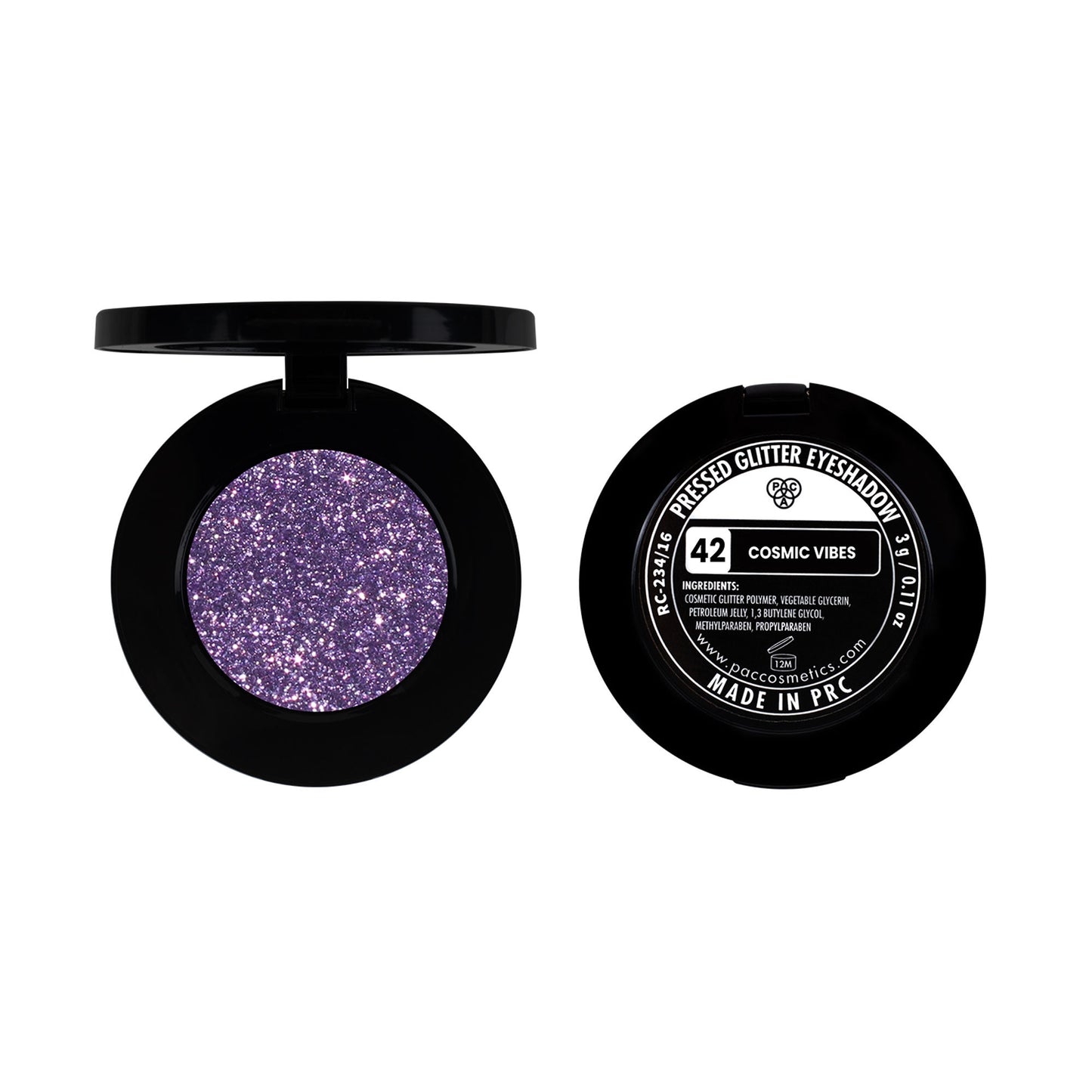 PAC Pressed Glitter Eyeshadow - 42 Cosmic Vibes