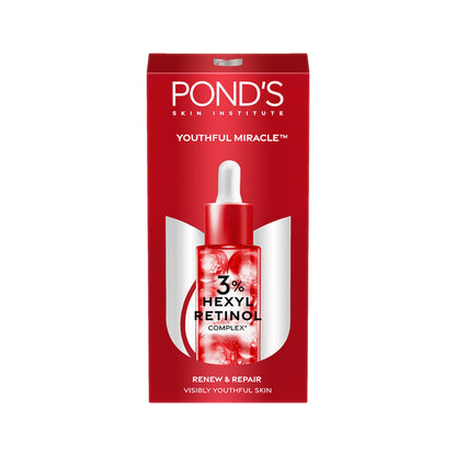 Ponds Youthful Miracle Hexyl Retinol Complex, Renew & Repair Serum