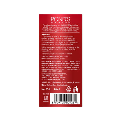 Ponds Youthful Miracle Hexyl Retinol Complex, Renew & Repair Serum