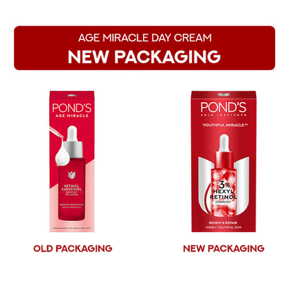 Ponds Youthful Miracle Hexyl Retinol Complex, Renew & Repair Serum