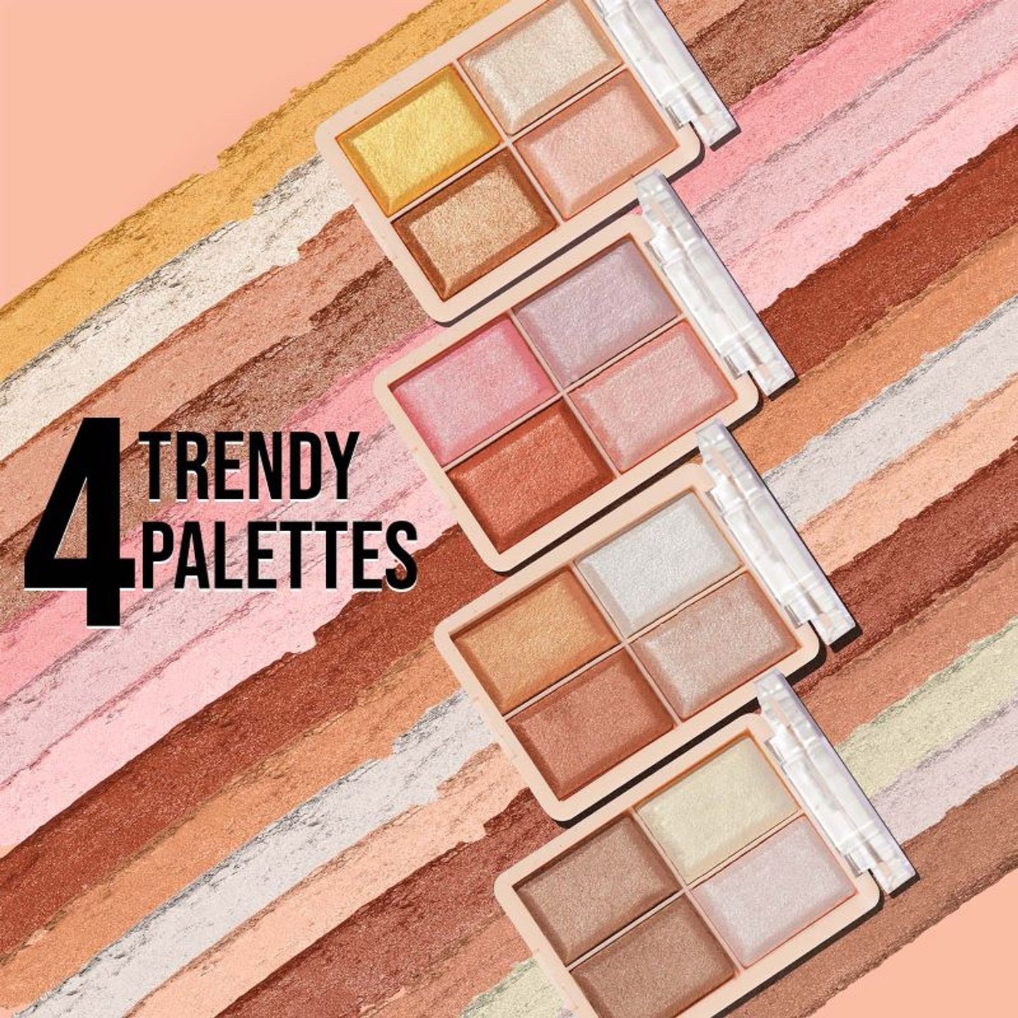 GLAM21 Perfect Me! 4 Shades Highlighter Palette Blusher - Glow