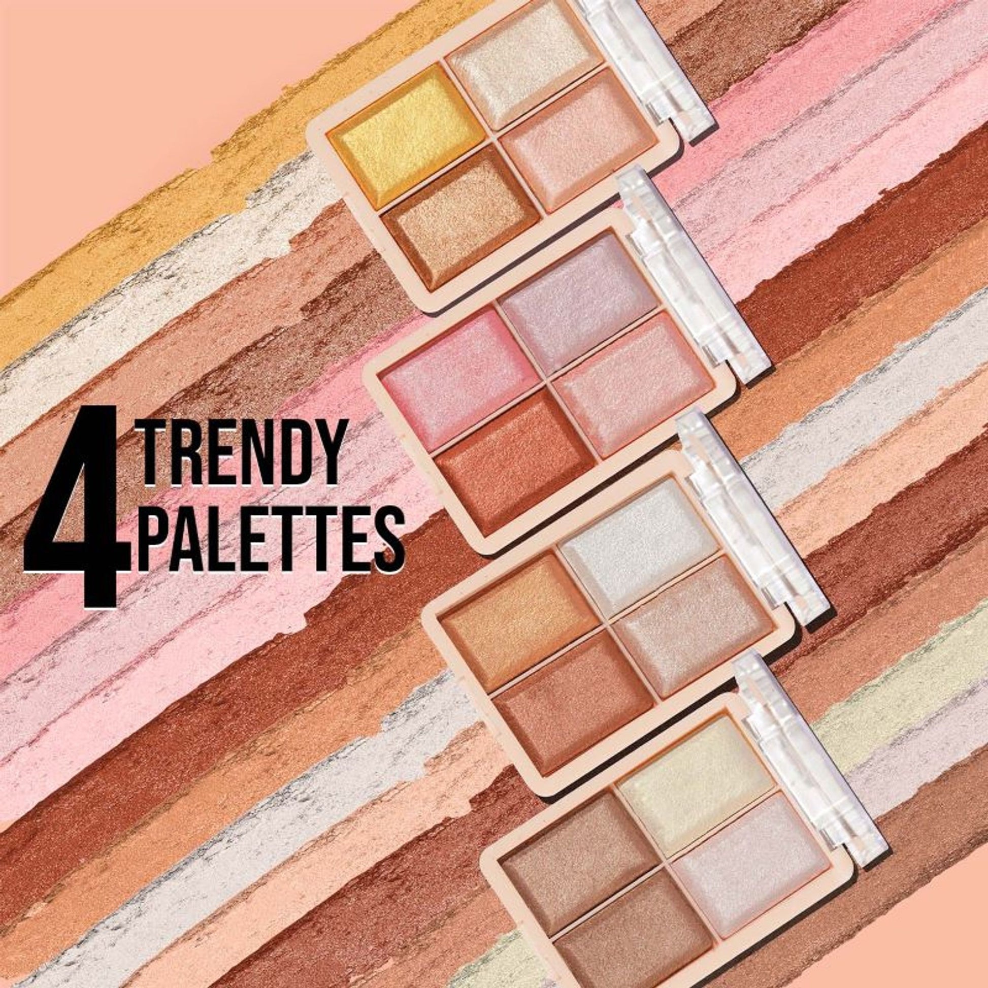 GLAM21 Perfect Me! 4 Shades Highlighter Palette Blusher - Glow