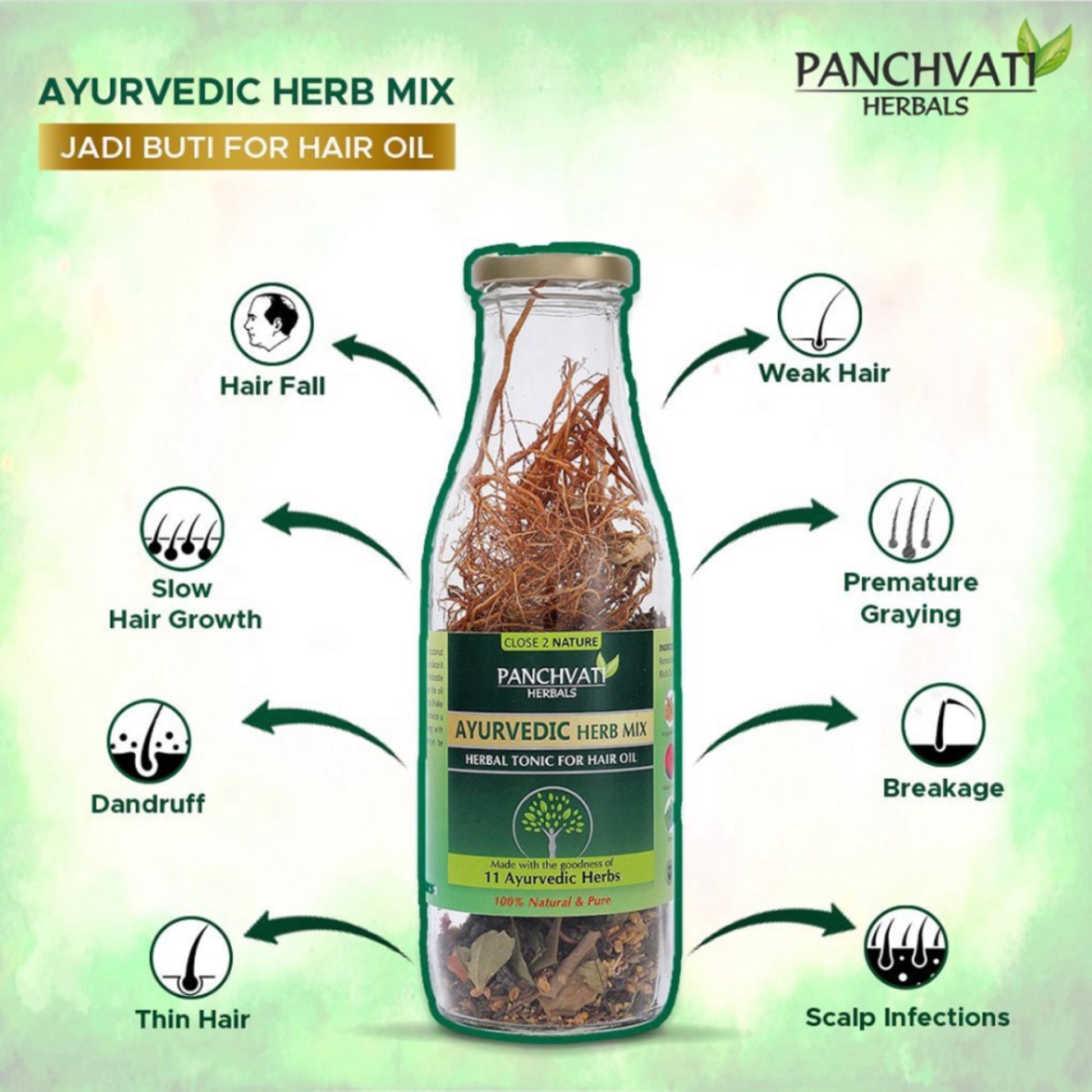 Panchvati Herbals Jadi Buti Mix for Hair Oil