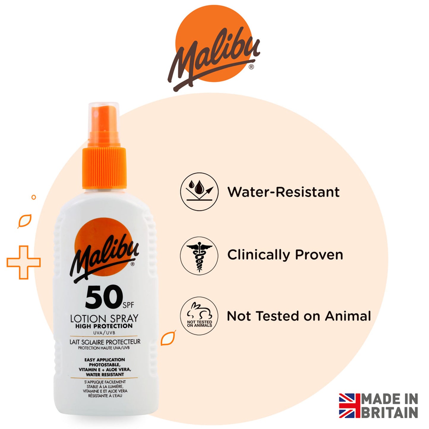 Malibu All Day Body Lotion Spray SPF 50