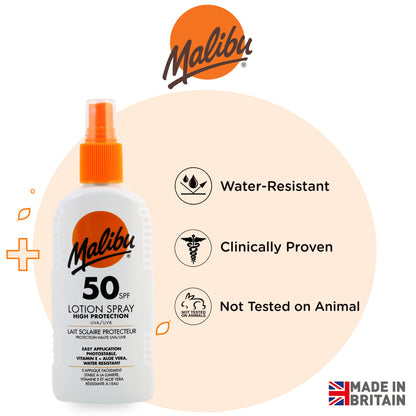 Malibu All Day Body Lotion Spray SPF 50
