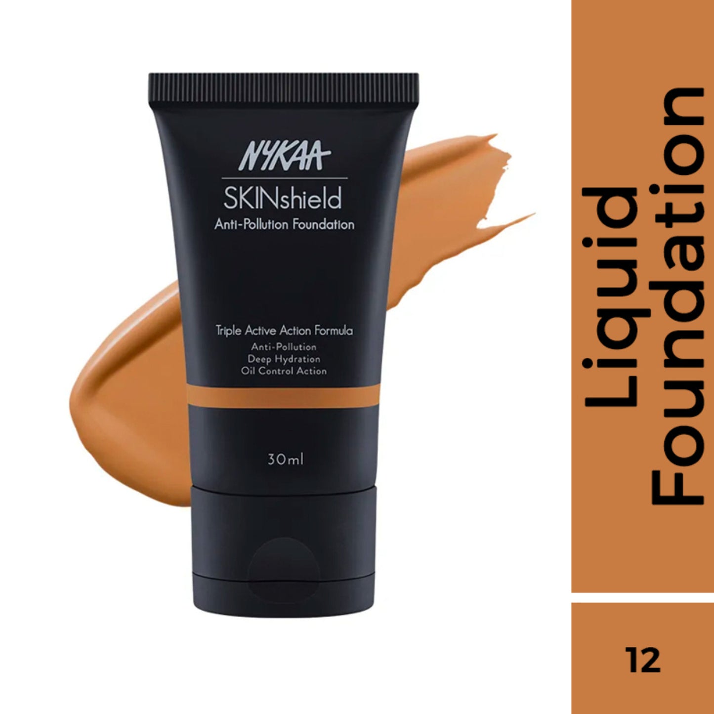 Nykaa Cosmetics SkinShield Anti-Pollution Matte Foundation - True Toffee 12