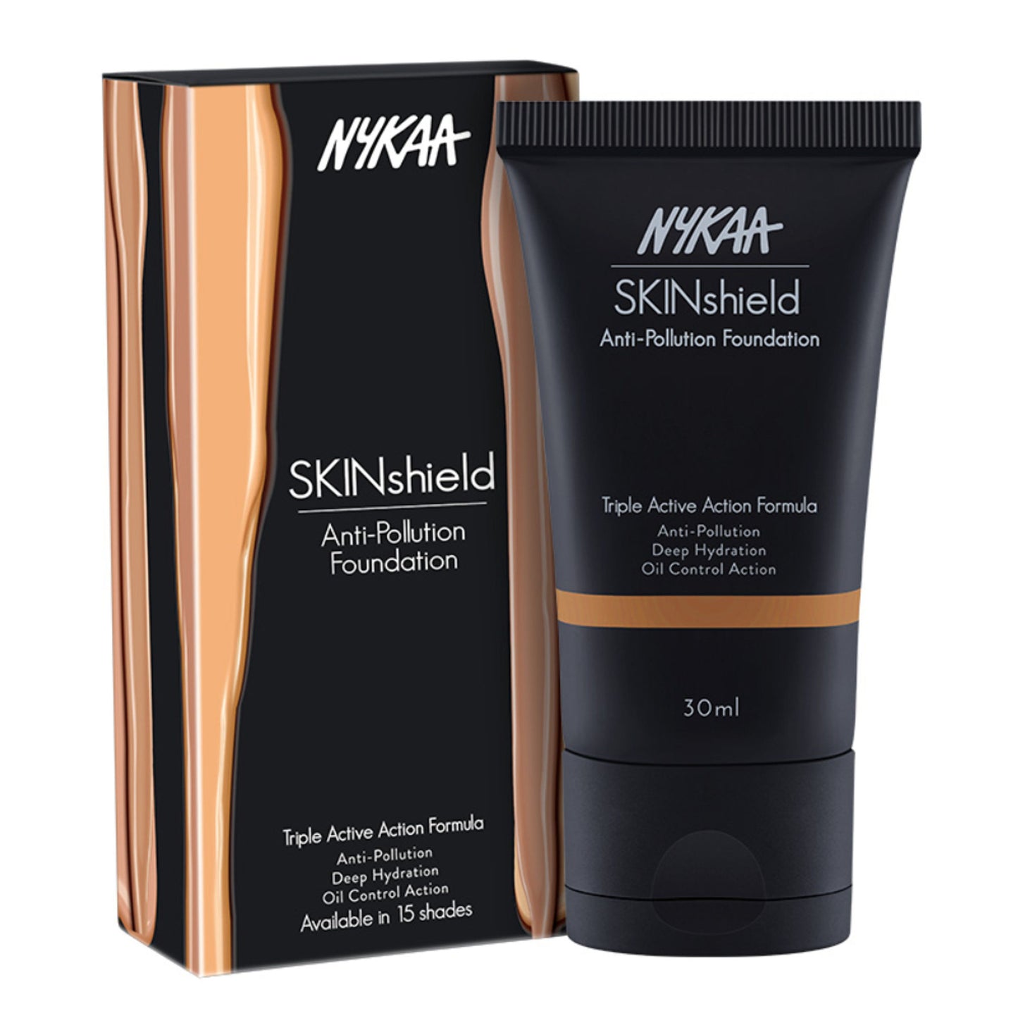 Nykaa Cosmetics SkinShield Anti-Pollution Matte Foundation - True Toffee 12