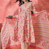 Dhiyona SN Women's Floral Printed Pure Cotton Round Neck Kurta Trouser With Dupatta Set
