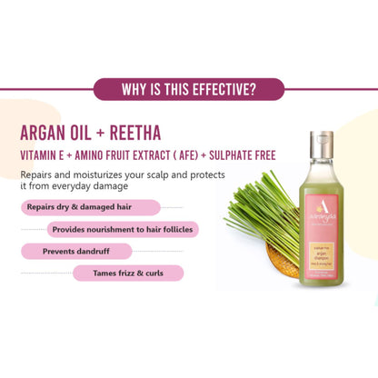 Aaranyaa Sulphate Free Argan Shampoo