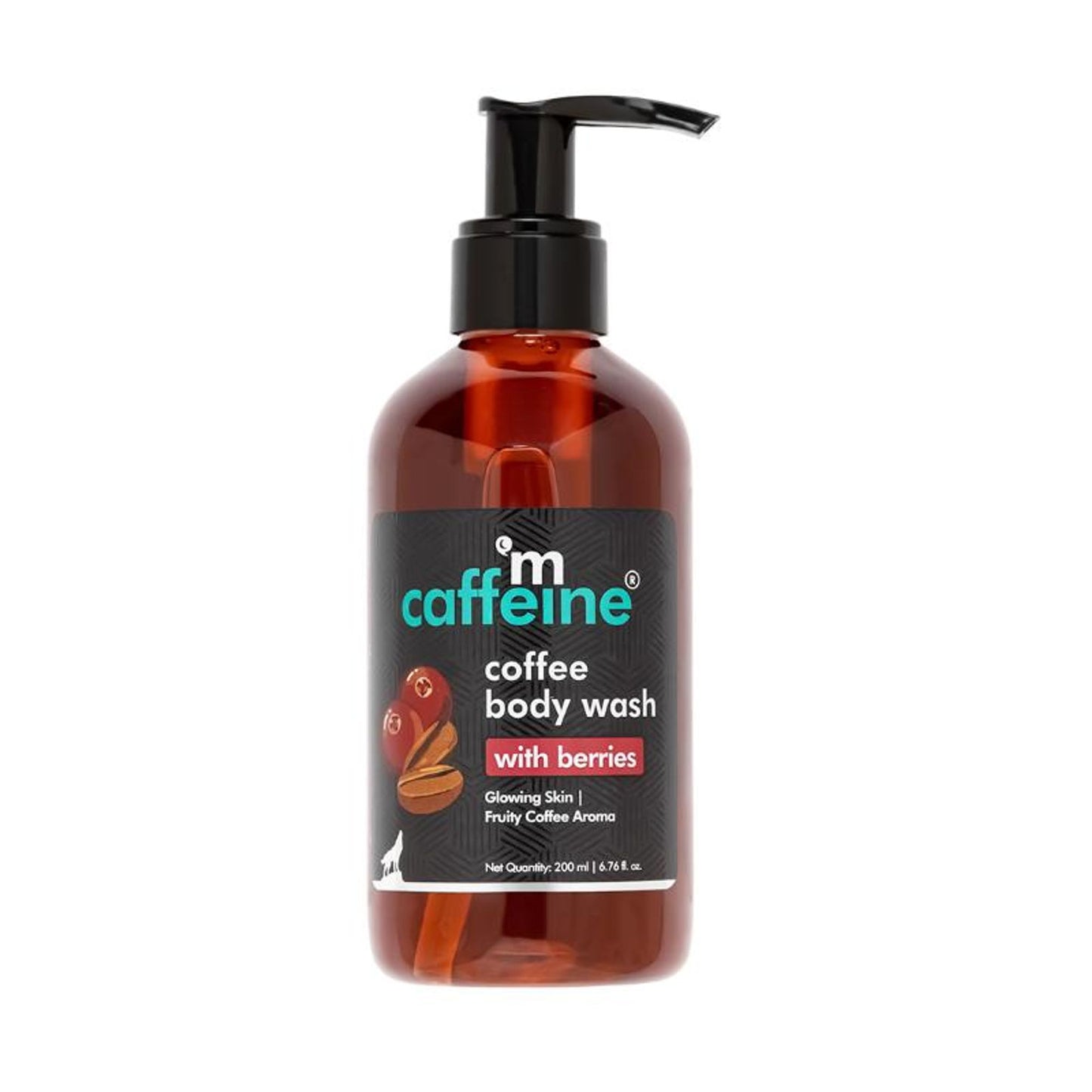 MCaffeine Coffee & Berries Body Wash for Soft, Glowing Skin and Tan Removal enriched with Vitamin E