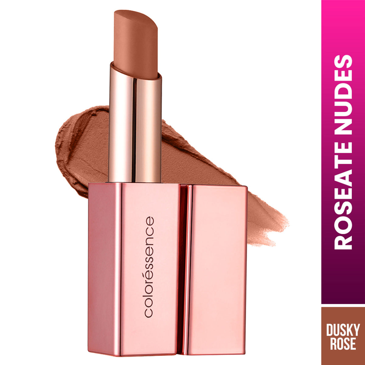 Coloressence Roseate Nudes Matte Lipstick, Long Stay, Moisturising & Waterproof - Dusky Rose