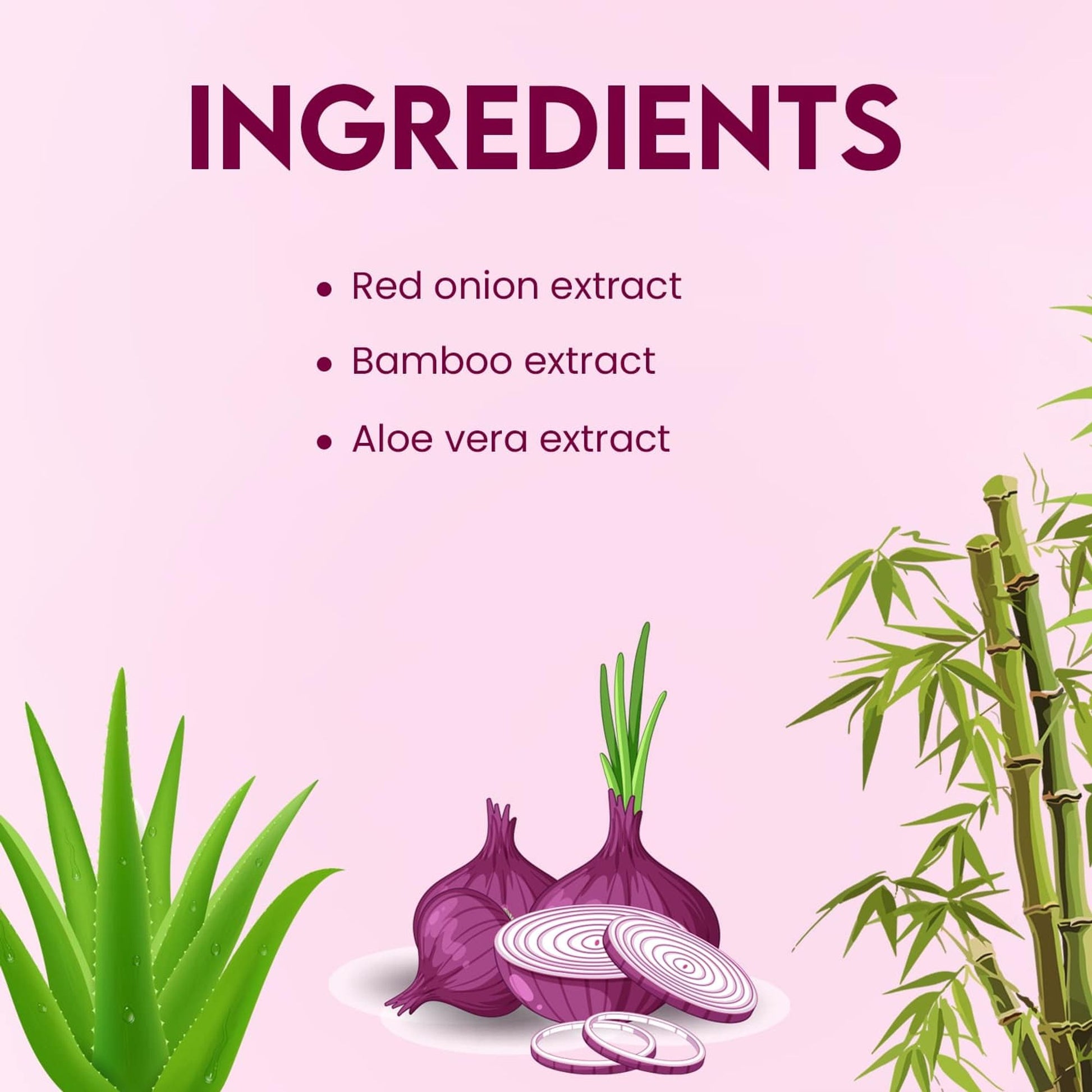 Jovees Red Onion Oil & Bamboo Strengthening Shampoo