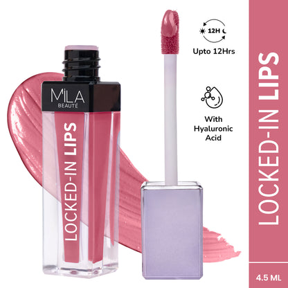Mila Beauté 12 Hr Non-Transfer Locked-In Liquid Lipstick - 03 Cotton Candy