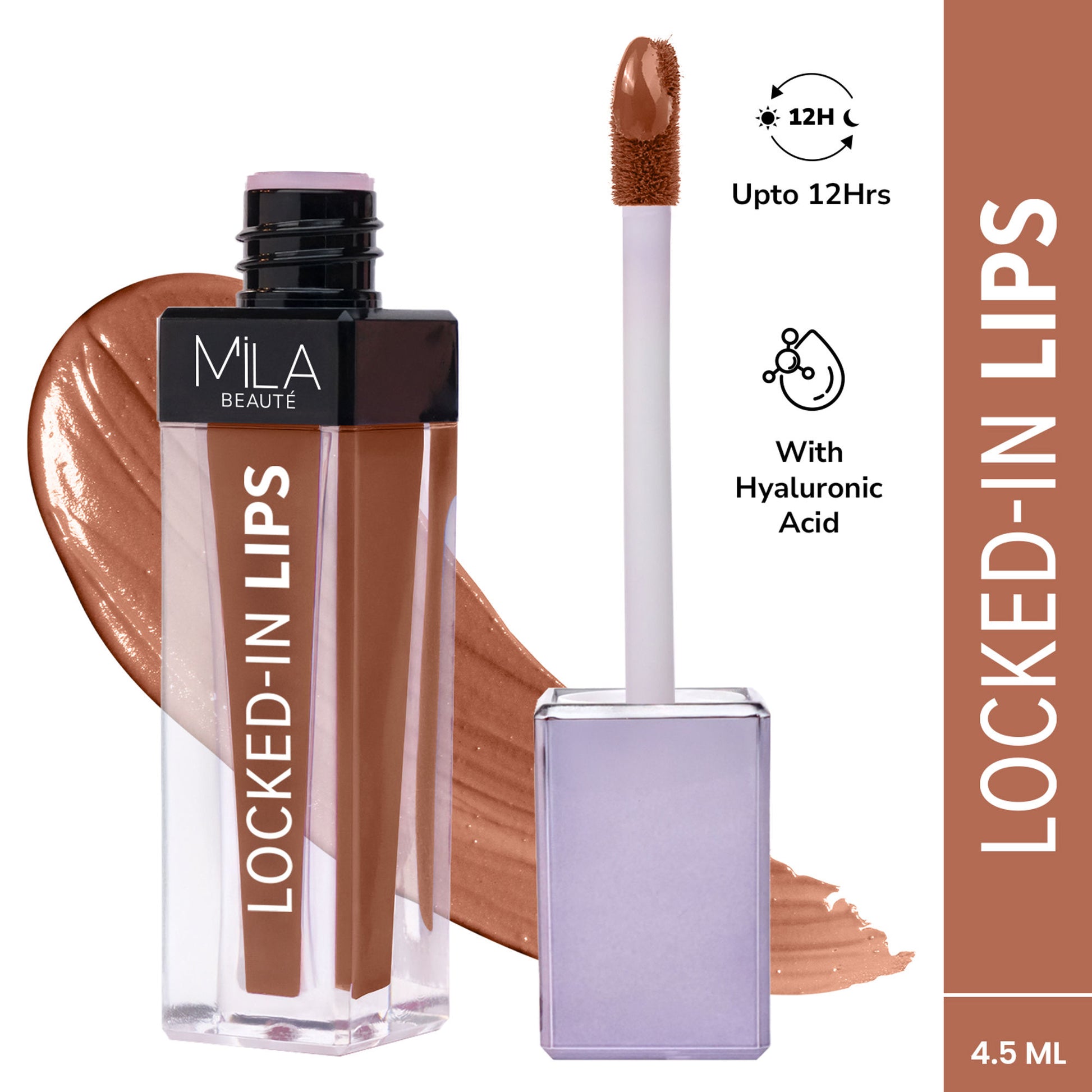 Mila Beauté 12 Hr Non-Transfer Locked-In Liquid Lipstick - 05 Milk Tea