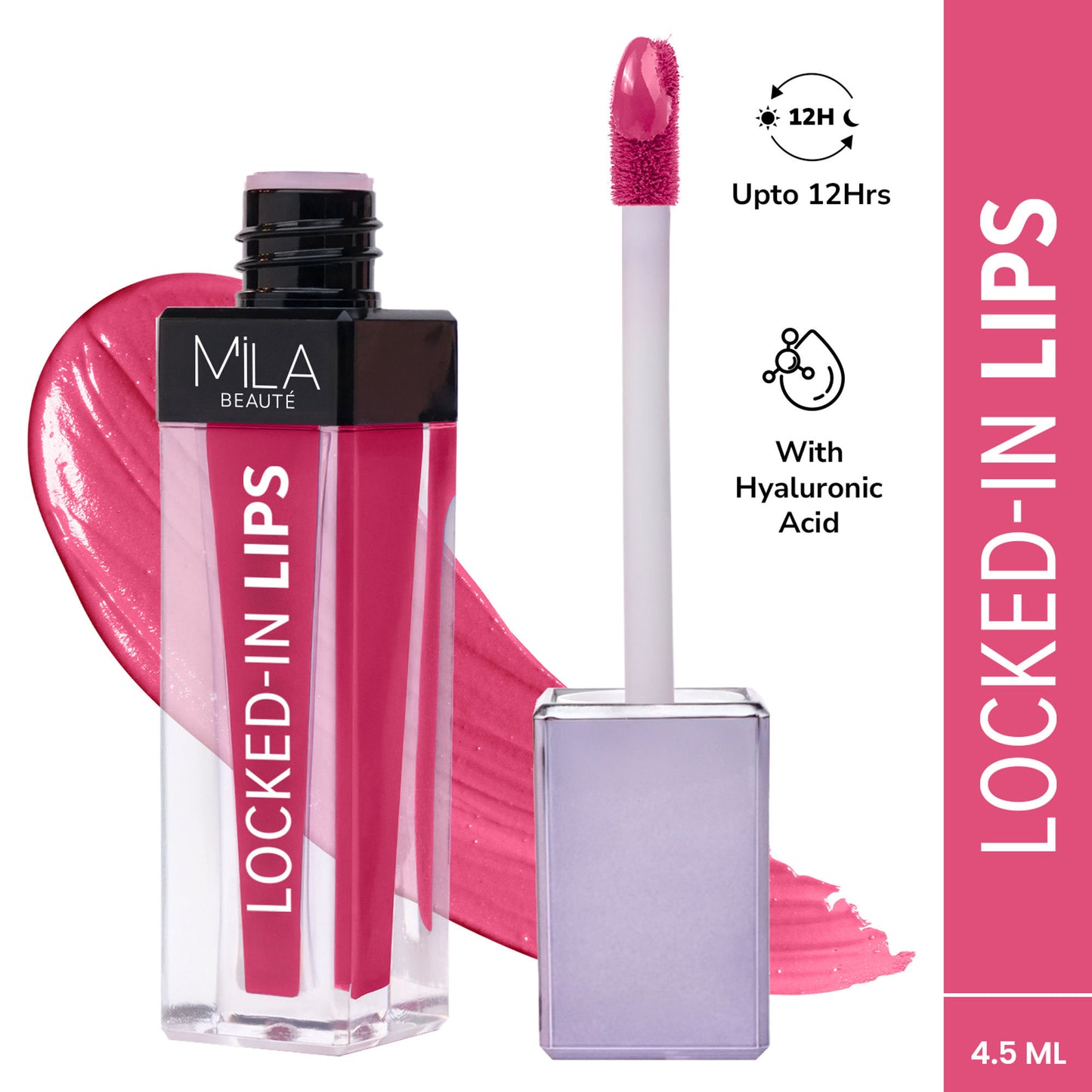 Mila Beauté 12 Hr Non-Transfer Locked-In Liquid Lipstick - 08 Rose Soda