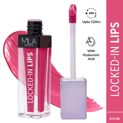 Mila Beauté 12 Hr Non-Transfer Locked-In Liquid Lipstick - 08 Rose Soda