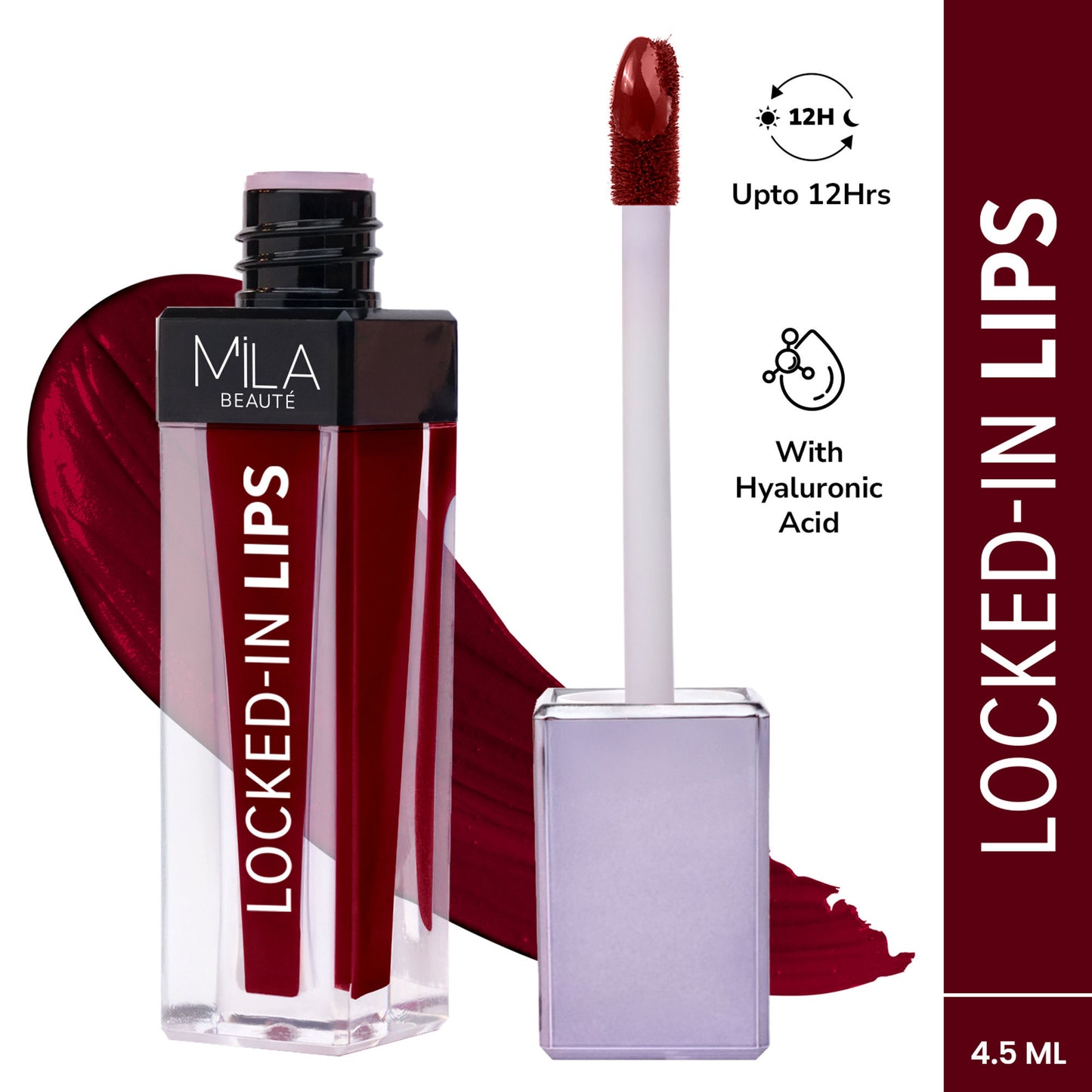 Mila Beauté 12 Hr Non-Transfer Locked-In Liquid Lipstick - 09 Berry Candy
