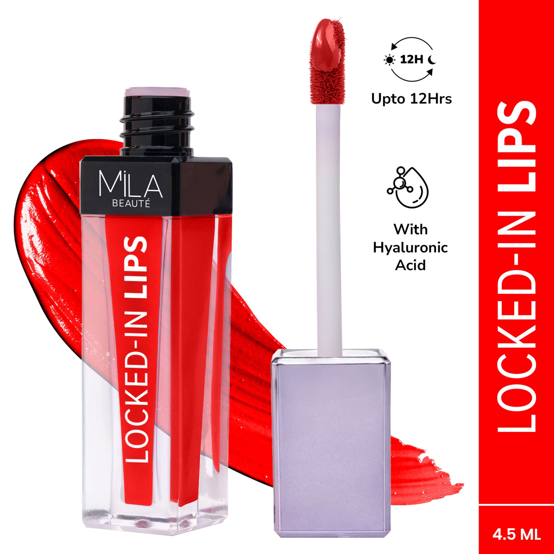 Mila Beauté 12 Hr Non-Transfer Locked-In Liquid Lipstick - 14 Cherry Sundae