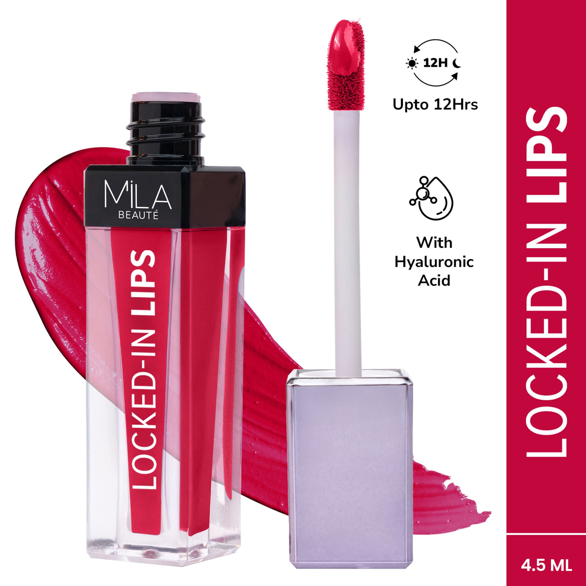 Mila Beauté 12 Hr Non-Transfer Locked-In Liquid Lipstick - 16 Red Velvet