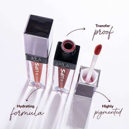 Mila Beauté 12 Hr Non-Transfer Locked-In Liquid Lipstick - 16 Red Velvet