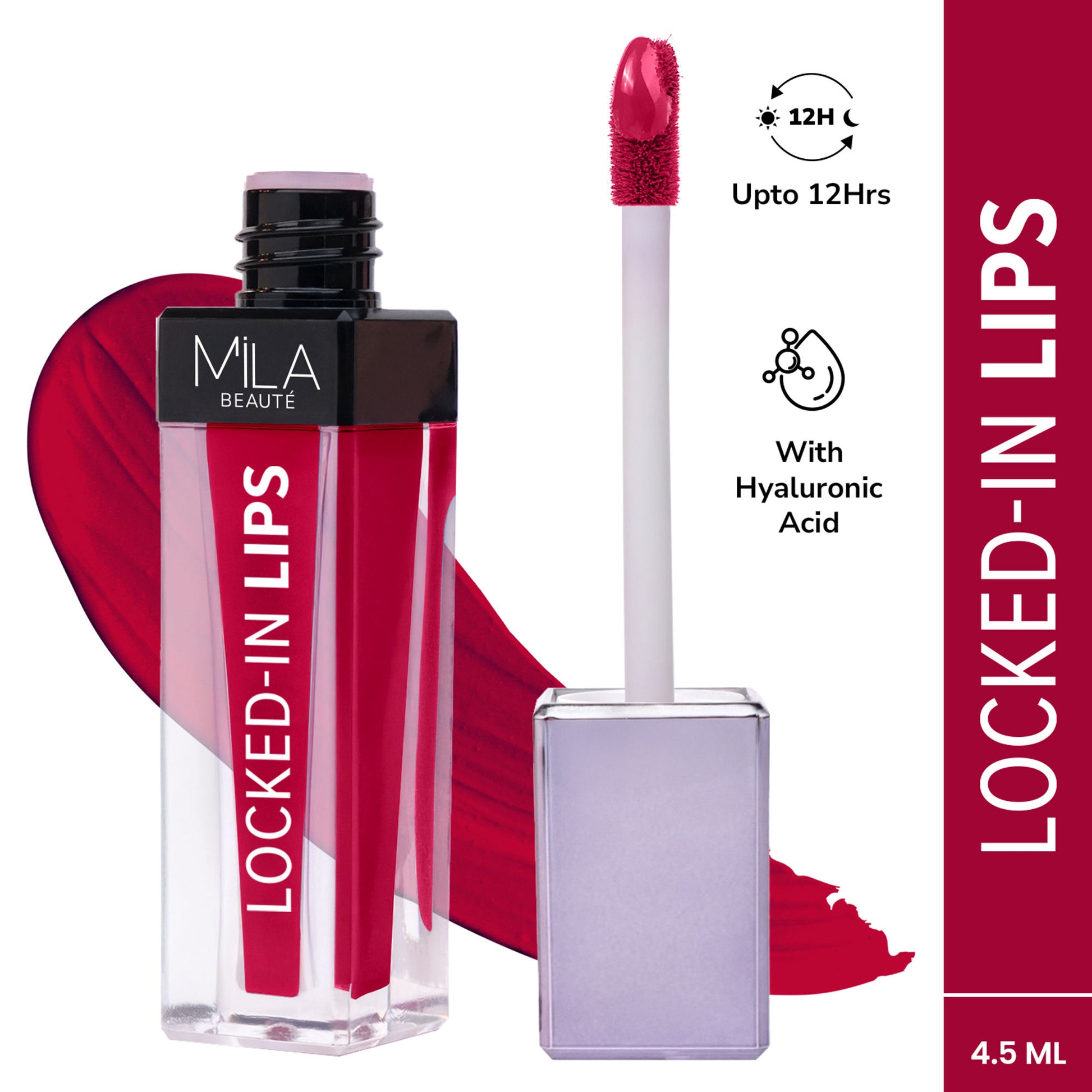 Mila Beauté 12 Hr Non-Transfer Locked-In Liquid Lipstick - 17 Chilled Wine