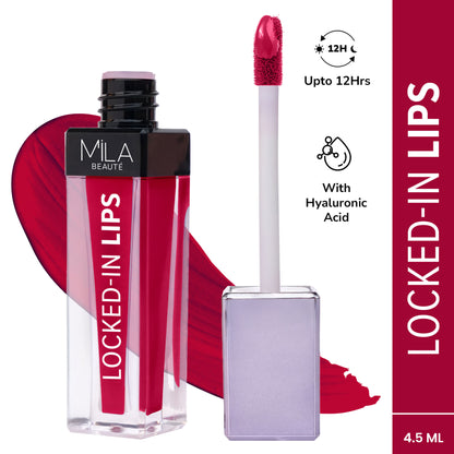 Mila Beauté 12 Hr Non-Transfer Locked-In Liquid Lipstick - 17 Chilled Wine