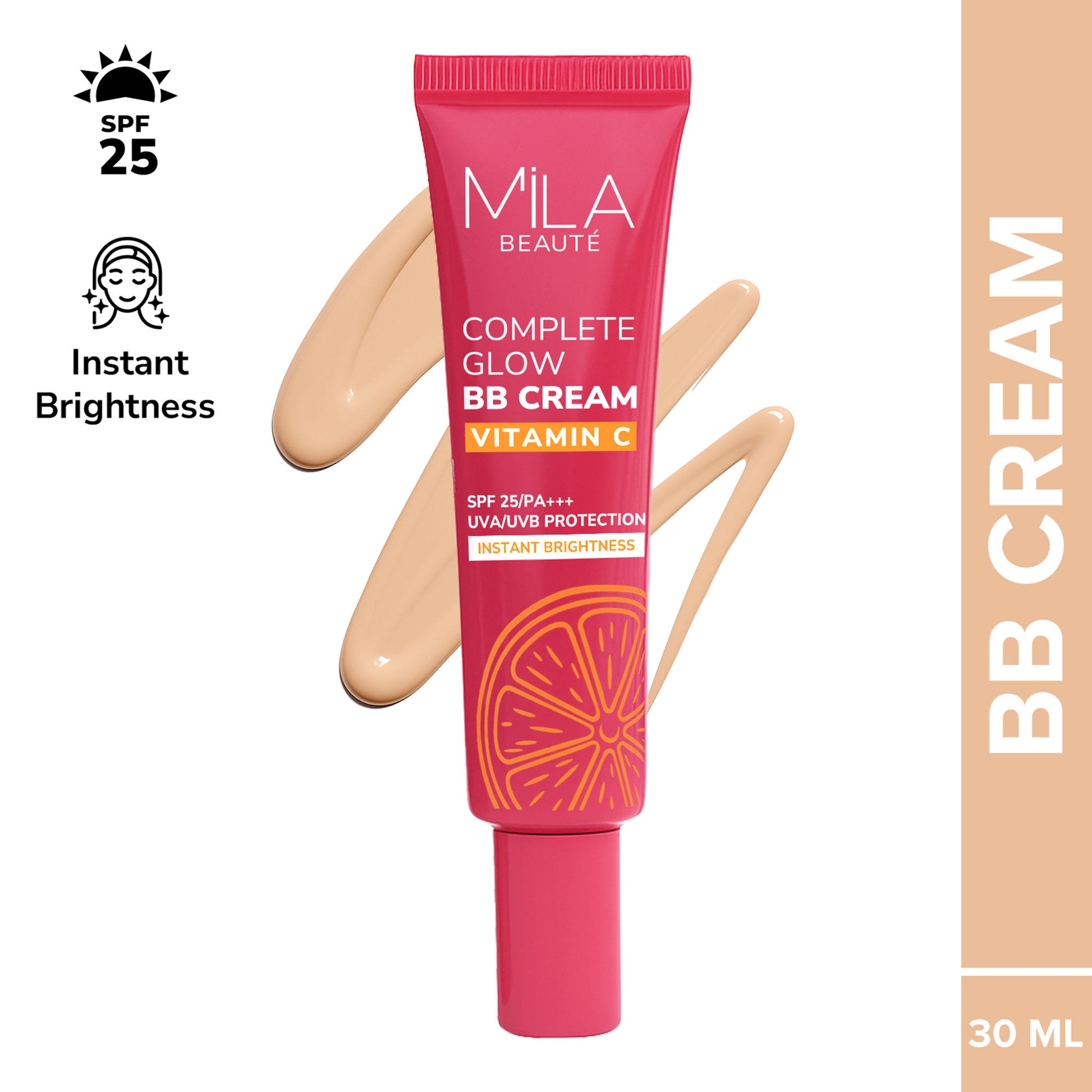 Mila Beaute Complete Glow Bb Cream With SPF25 PA+++ - Deep