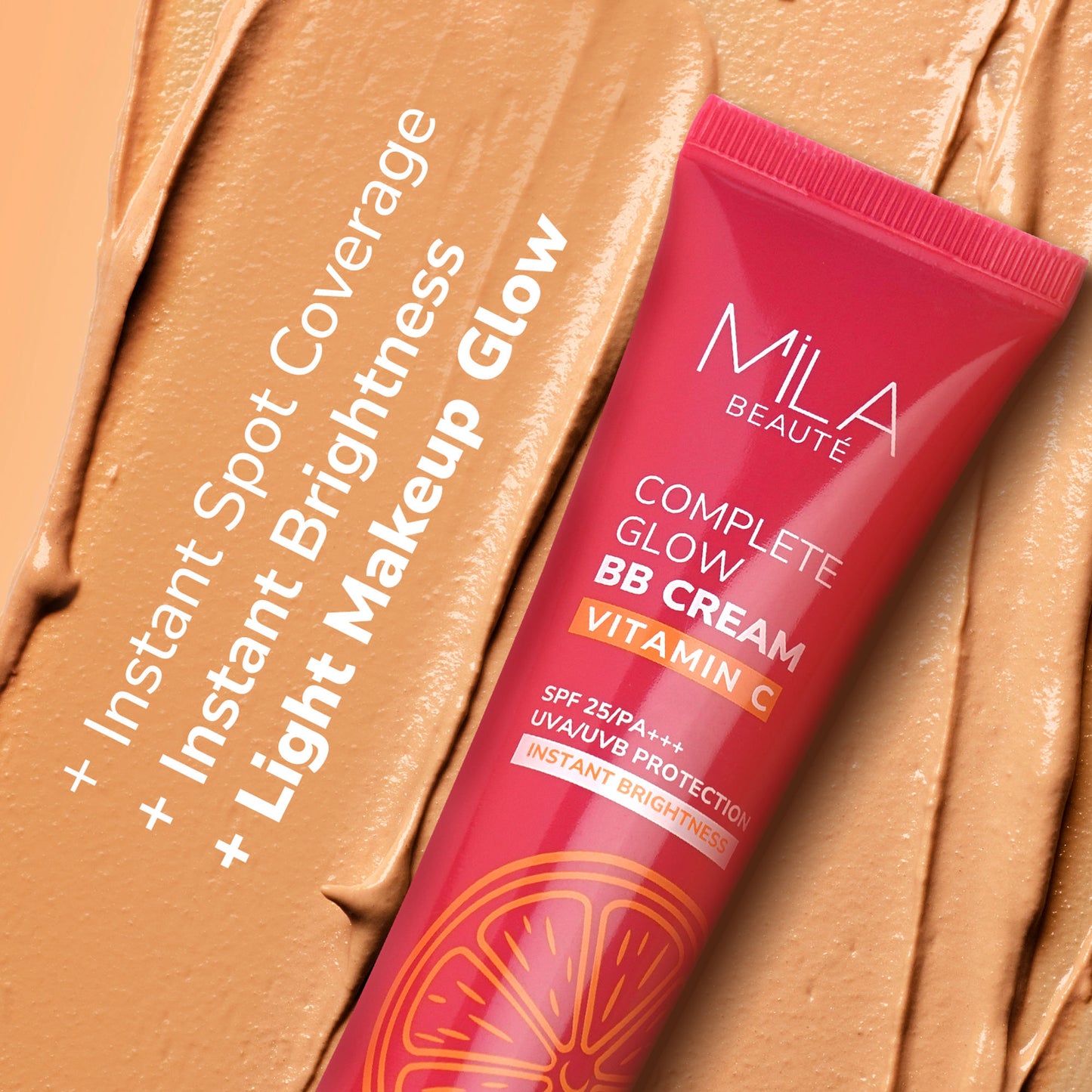 Mila Beaute Complete Glow Bb Cream With SPF25 PA+++ - Deep